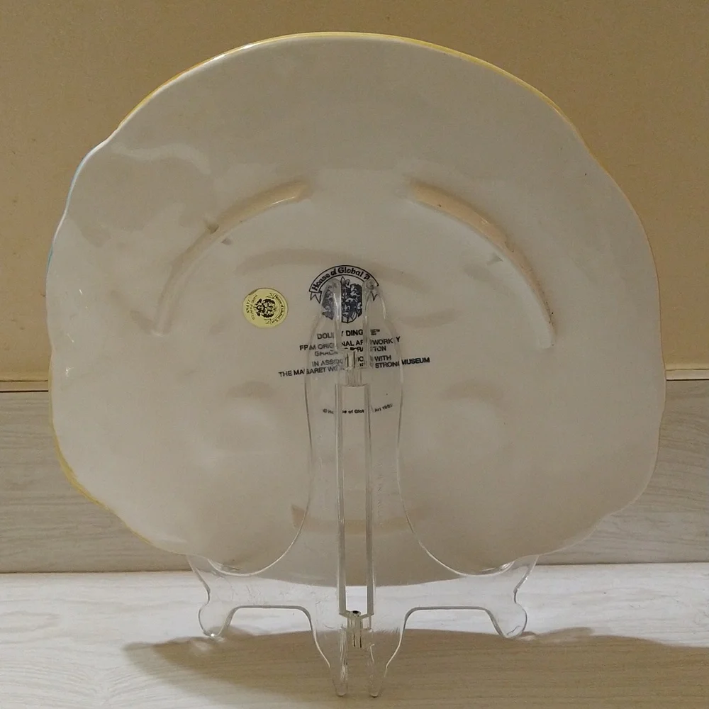 Vintage RARE 1982 House Of Global Art Dolly Dingle Plate
